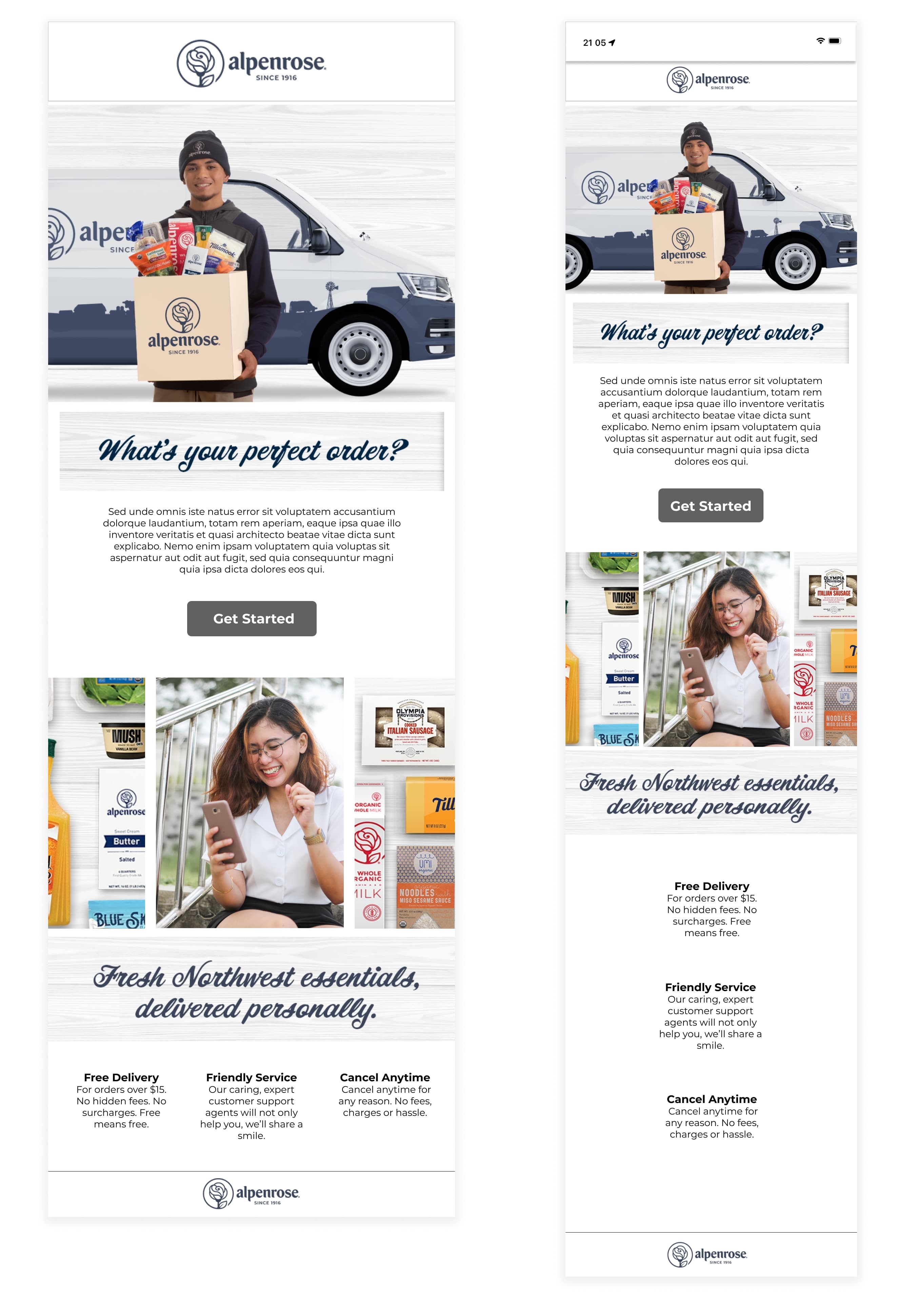 Alpenrose brand identity project